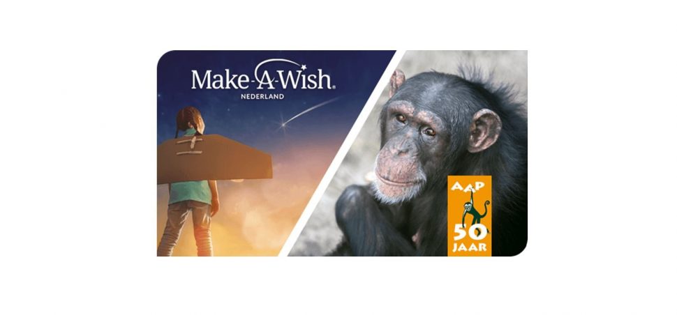 Banner showing Make-A-Wish and Stichting AAP logos
